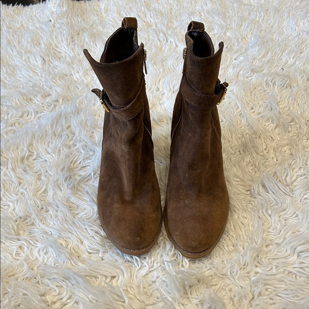 Ralph Lauren Elegant Brown Ankle Booties